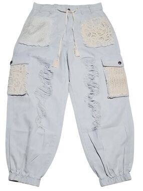 ◾NEW◾WOMEN'S (SIZE S) POL DISTRESSED CARGO JOGGERS